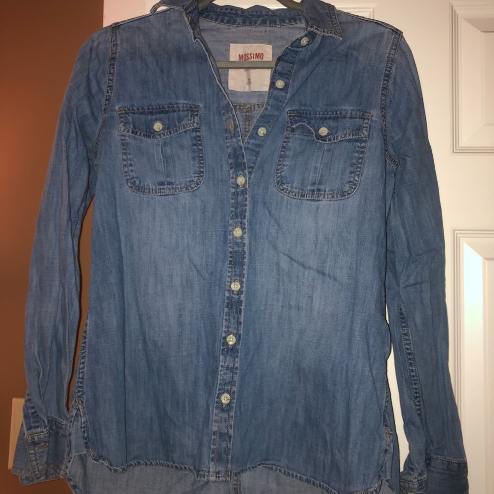 button-up jean shirt!!